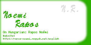 noemi rapos business card